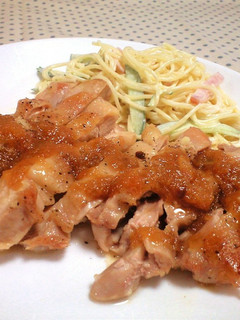 鶏肉のガーリックソテー・オニオンソース-レシピのメイン写真