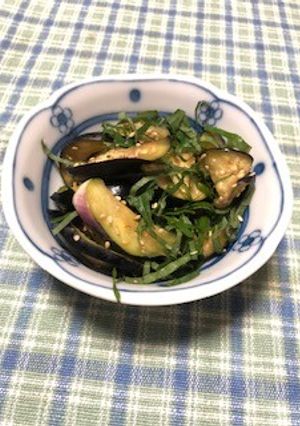 塩もみなすの青しそ和え-レシピのメイン写真