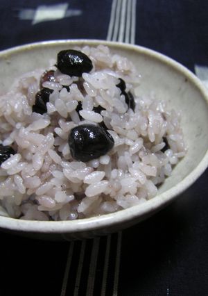 煎り黒豆の 節分ごはん♪-レシピのメイン写真
