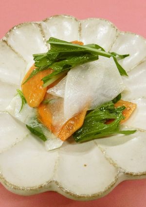 かぶと柿のなます風サラダ-レシピのメイン写真
