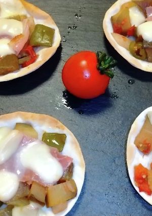 夏野菜のピザ-レシピのメイン写真