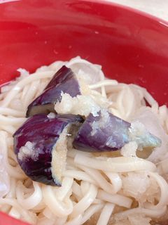 暑い夏に!冷凍ナスのさっぱりおろしうどん-レシピのメイン写真