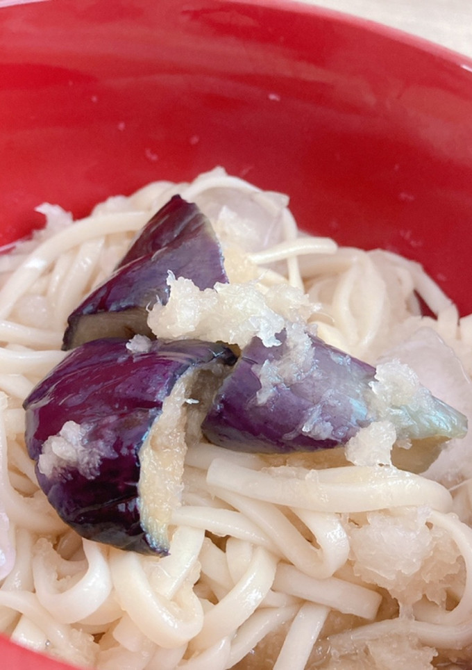 暑い夏に！冷凍ナスのさっぱりおろしうどん-レシピのメイン写真