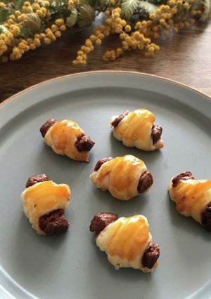 パイシートで簡単♡チョコクロワッサン-レシピのメイン写真