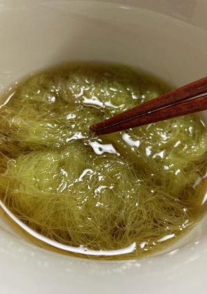 冷やしヤングコーンのヒゲそうめん-レシピのメイン写真