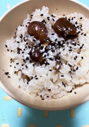 もち米不要！むき甘栗で簡単☆栗おこわ風♪-レシピのメイン写真