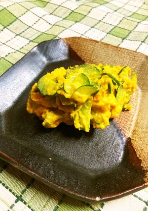かぼちゃときゅうりで　マヨーグルトサラダ-レシピのメイン写真