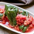 【副菜】レンジで丸ごとピーマンのトマト煮