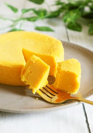 低脂質かぼちゃチーズケーキ-レシピのメイン写真