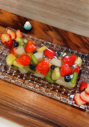 宝石箱のようなキラキラ光るフルーツゼリー-レシピのメイン写真