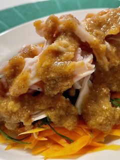大葉と人参の味噌だれチキンサラダ-レシピのメイン写真
