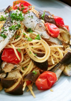 【主食・主菜・副菜】簡単!いわしのパスタ-レシピのメイン写真