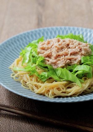 ツナのしょうが焼き風豆そうめん-レシピのメイン写真