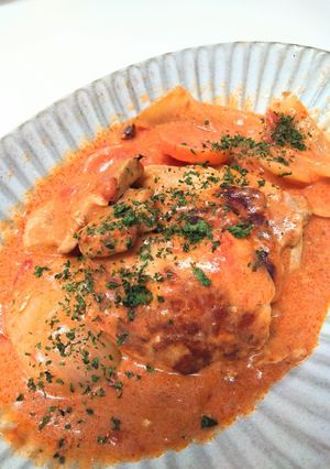 やわらか！豚肉のトマトクリーム煮-レシピのメイン写真