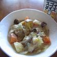 豆乳でシチュー風