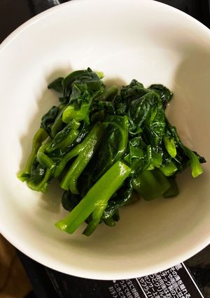 電子レンジで作るつるむらさきのお浸し-レシピのメイン写真