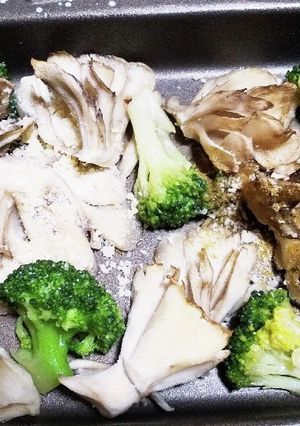 舞茸とブロッコリーのトースター焼き-レシピのメイン写真