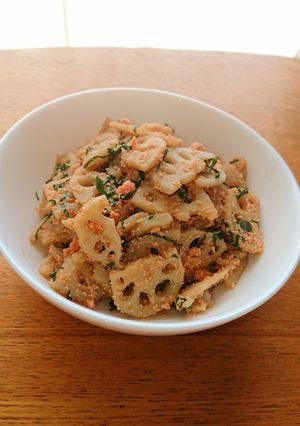 れんこんの大葉めんたい炒め-レシピのメイン写真