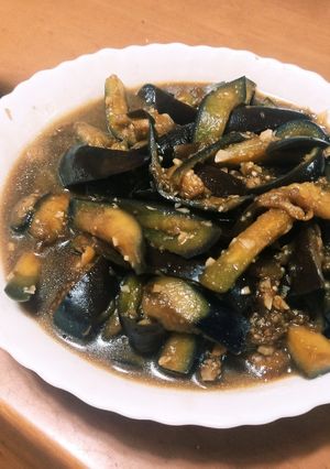 ご飯のHP0　ナスのにんにく生姜醤油炒め-レシピのメイン写真