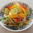 野菜たっぷり豆鯵の南蛮漬け