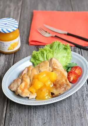 すぐできる！チキンソテーのマンゴーソース-レシピのメイン写真
