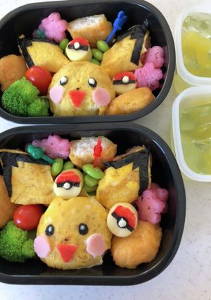 ポケモン 可愛いピチュウ弁当-レシピのメイン写真