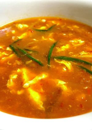 ピリ辛が最高・燃え燃えスープ-レシピのメイン写真