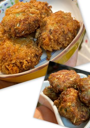 これは旨い☆ズッキーニ、水菜の豚肉バーグ-レシピのメイン写真