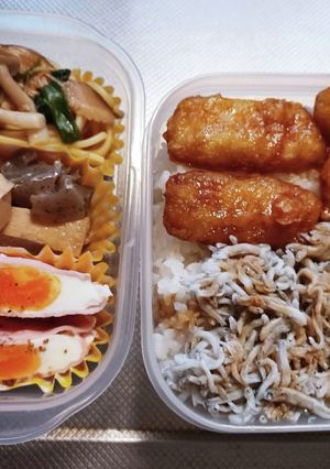 旦那弁当(8/3息子は買い弁)-レシピのメイン写真