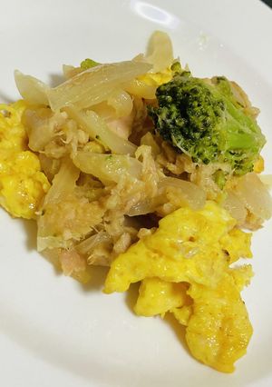 コクうまツナとオニオンのカレーマヨ炒め-レシピのメイン写真