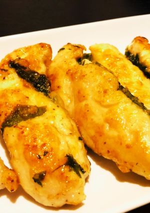 簡単！ささみの青しそ甘辛とろチーズ焼き-レシピのメイン写真