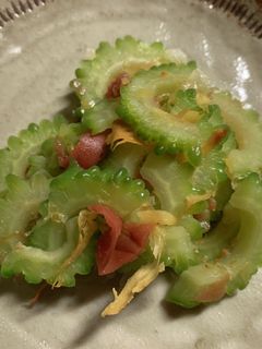 ゴーヤの梅肉あえ-レシピのメイン写真