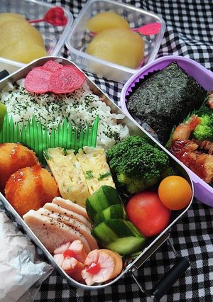 ❜22/8/3 長女＆末娘弁当-レシピのメイン写真