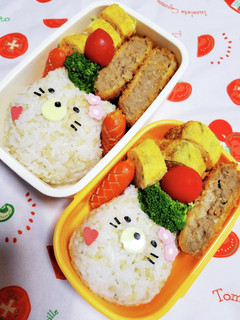 キャラ弁☆玄米で!すみっコねこ弁当☆-レシピのメイン写真