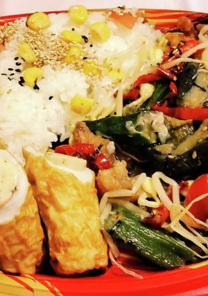 夏野菜おろし弁当 おかずの部 チーちく-レシピのメイン写真