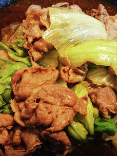 レタスと豚肉の味噌わさび炒め-レシピのメイン写真