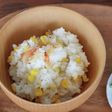 レンジで♪干しエビのとうもろこしごはん