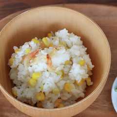 รูปของ レンジで♪干しエビのとうもろこしごはん
