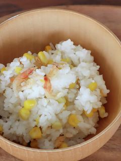 レンジで♪干しエビのとうもろこしごはん-レシピのメイン写真