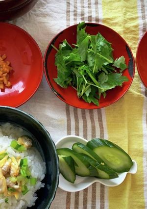 夏のぶっかけ　深川飯-レシピのメイン写真