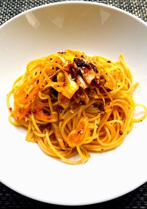 ピリ辛が最高　ネギ辣油パスタ-レシピのメイン写真
