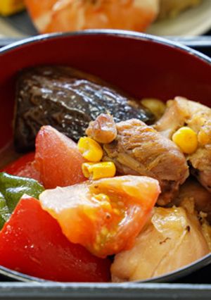 カポナータ(チキンの炒め煮)-レシピのメイン写真