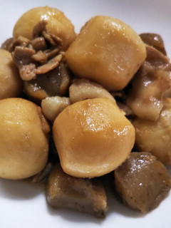 里芋と豚バラこんにゃくの煮物-レシピのメイン写真