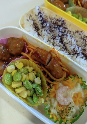 夏休みのお弁当　8/1-レシピのメイン写真