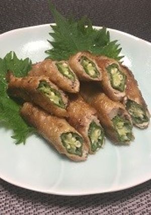 おくらの豚肉巻き(透析食)-レシピのメイン写真