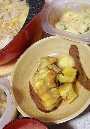 焼き茄子メインでお夕飯-レシピのメイン写真