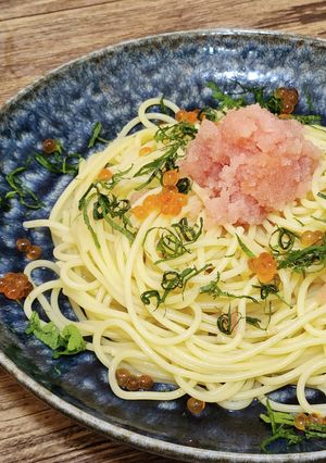 明太子とイクラの和風パスタ-レシピのメイン写真