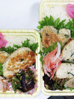 【夫婦弁当249】鶏つくねと茄子ポン酢-レシピのメイン写真
