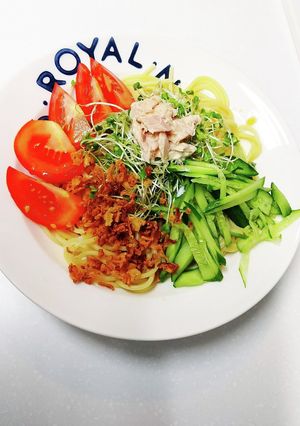 夏にぴったり☆ポン酢とめんつゆ冷製パスタ-レシピのメイン写真