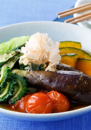 レンジで簡単！夏野菜のだし浸し-レシピのメイン写真